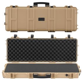 VEVOR Hard Rifle Case, Lockable Rifle Case with Pre-cut Foams, 40 in Gun Storage with Wheels