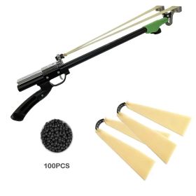 "High-Power Metal Slingshot â€“ Black Ergonomic Handle, Precision Trigger for Hunting, Jungle Expeditions & Outdoor Survival Gear"