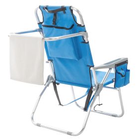 Blue Beach Chair, Heightened (Color: Blue)