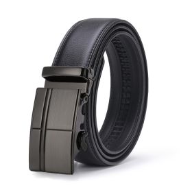 Men's Comfort Leather Ratchet Dress Belt With Automatic Click Buckle (Color: 02, size: 4.1ft (125cm) Adjust)