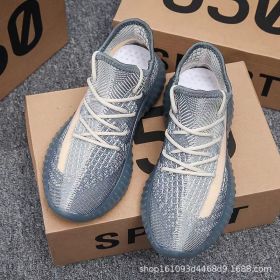 2023 Men's Sports Running Shoes Breathable And Anti Slip Sports Shoes 350v2 Jelly Sole Sports And Leisure (Color: Denim Blue, size: 38)