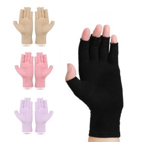 Winter Compression Arthritis Gloves Rehabilitation Fingerless Gloves Anti Arthritis Therapy Gloves Wrist Support Wristband (Color: 5 Pairs, size: S)