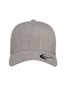 Adult Wool Blend Cap - BLACK - L/XL (Color: HEATHER GREY, size: S/M)