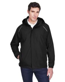 CORE365 88189T Men's Tall Brisk Insulated Jacket (Color: Black, size: 4XT)