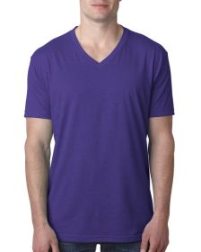 Next Level Apparel 6240 Men's CVC V-Neck T-Shirt (Color: PURPLE RUSH, size: M)