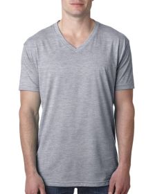 Next Level Apparel 6240 Men's CVC V-Neck T-Shirt (Color: DARK HTHR GRAY, size: XL)